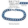 28cm/ 8.8 Inch Cuban Stainless Steel Men Link Chain Bracelet
