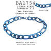 22Cm/8.8 Inch Stainless Steel Men Curb Chain Bracelet