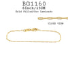 6 inch/ 15 CM 18K Girls Bracelet Gold-Filled Bracelet