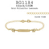 6 inch/ 15 CM 18K Gold-Filled Girls Bracelet