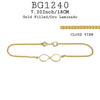 7.20 inch/ 18 CM 18K Gold-Filled Bracelet