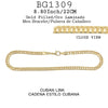 18K Gold-Filled Cuban Chain Men's Bracelet