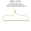 18K Gold-Filled Dainty Round Cut CZ Tennis Bracelet Adjustable Closure 7"-8"