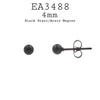 4mm Round Ball Stainless Steel Stud Earrings
