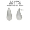 Top Quality Chunky Tear Drop Earrings in Stainless Steel, 32mm