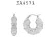 Round Chunky Stainless Steel Hollow Hoops Earrings, 30mm