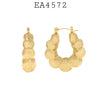 Bubble Chunky Stainless Steel Hollow Hoops Geometric Earrings, 35mm