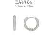 Plain Stainless Steel Mini Huggie Small Hoop Huggie Earrings, 12mm