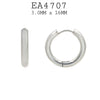 Chunky Round  Stainless Steel Hoop Earrings, 16mm