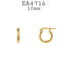 Small Plain Stainless Steel Hoop Earrings Unisex