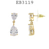 Cubic Zirconia Fashion Drop Dangle Brass Earrings