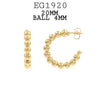 18K Gold-Filled Classic Gold Beads Open Hoops, 20mm