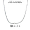 Marquise Cut Bezel Set Solitaire CZ Tennis Necklace In Plated Brass, 16"inch
