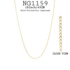 Women Thin Cuban 18K Gold-Filled Necklace In 18Inch/45cm