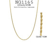 18K Gold-Filled Snake Necklace In 18Inch/45cm