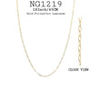18K Gold-Filled Link Necklace In 18Inch/45cm