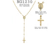 18K Gold-Filled Double Face Medal, St. Benedict Necklace, 18"inch