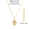 18K Gold-Filled 18Inch/45cm Hand  Hamsah Pendant Necklace