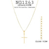 18K Gold-Filled 18Inch/45cm Cross Pendant Necklace