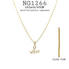 18K Gold-Filled 18Inch/45cm Love Pendant Necklace