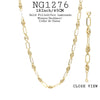 Puff Mariner Link Chain Necklace in 18K Gold-Filled 18Inch/45cm