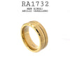 Gold Plated Stainless Steel Man Wedding Band Ring