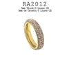 Stainless Steel Light Yellow Citrine Crystal Pave Set All Around Wide Eternity Band Ring