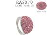 Stainless Steel Cubic Zirconia Fashion Cocktail Ring