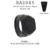 Men Stainless Steel Black CZ Statement Black Rhodium Plated Ring