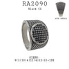 Men Round design PAVE Set CZ Stainless Steel Cubic Zirconia Statement Ring