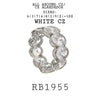 Big Eternity Bezel Set Oval Cut Pink CZ Ring in Brass, 6mm