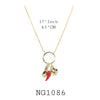 18K Gold-Filled Charms Necklace