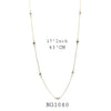 18K Gold-Filled Cubic Zirconia Station Necklace
