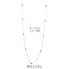 18K Gold-Filled Cubic Zirconia Station Necklace