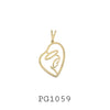18K Gold-Filled Heart Pendant