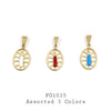 18K Gold-filled Assorted Colors Religious Pendant