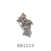 Cubic Zirconia Butterflies Fashion Brass Ring