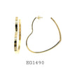 18K Gold-Filled Heart Hoop Earrings