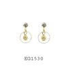 18K Gold-Filled Cubic Zirconia Drop Earrings
