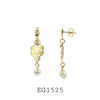 18K Gold-Filled Faux Pearl Drop Earrings
