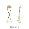 18K Gold-Filled Faux Pearl Drop Earrings