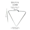 Stainless Steel Geometric Triangle Hoop Clean Line Earrings