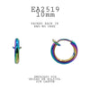 Neon Rainbow Small Stainless Steel Hoop Earrings