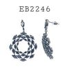Cubic Zirconia Drop Brass Fashion Earrings