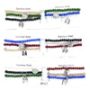 Stainless Steel Beaded Charms Bracelets in Assorted Colors