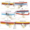 Stainless Steel Beaded Charms Bracelets in Assorted Colors