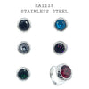 Stainless Steel Assorted Colors Ring