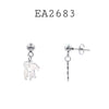 Stainless Steel Couple Kissing Fashion Drop Earrings