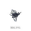 Cubic Zirconia Unicorn Fashion Ring in Brass