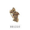 Cubic Zirconia Butterflies Fashion Brass Ring